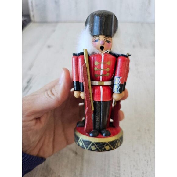 Wooden nutcracker ornament unique Xmas tree vintage - Picture 3 of 9